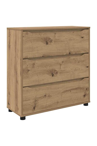 vidaxl Dulap de depozitare Stejar Artizanal 80 x 31 x 81 cm