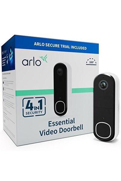 Arlo Βασική Ασφάλεια Βιντεοκουδούνι Full HD AVD3001-100EUS, Ανίχνευση AI, Λευκό