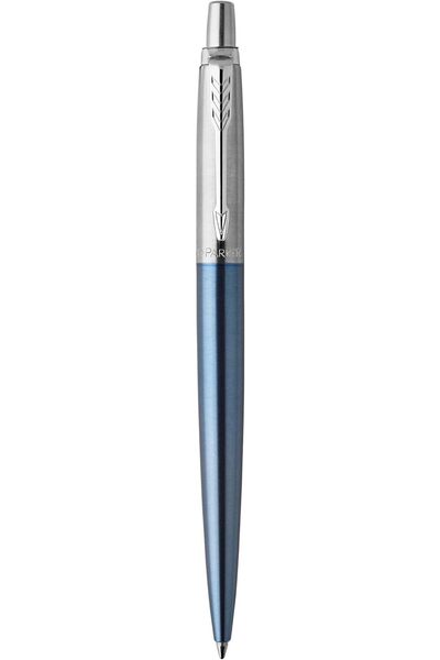 Parker Jotter Ballpoint Pen, Dark Blue, Medium Nib, Blue Ink, One Pen with Gi...