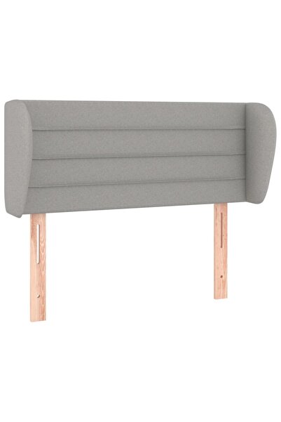 vidaxl Light gray headboard with wings 93x23x78/88 cm textile