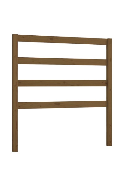vidaxl Bedside table, honey brown, 95x4x100 cm, solid pine wood