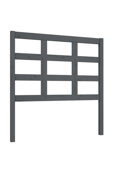 vidaxl Gray headboard 95.5x4x100 cm Solid pine wood