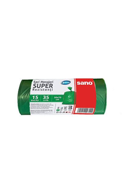 Sano Saci de gunoi Optima Super 35 L - Verzi