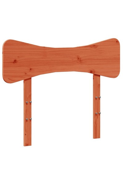vidaxl Bedside table, waxed brown, 100 cm, solid pine wood