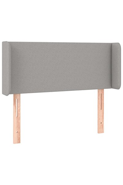 vidaxl Light gray headboard with wings 93x16x78/88 cm textile