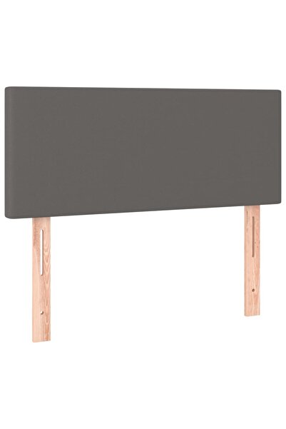 vidaxl Tăblie de pat, gri, 90x5x78/88 cm, piele ecologică