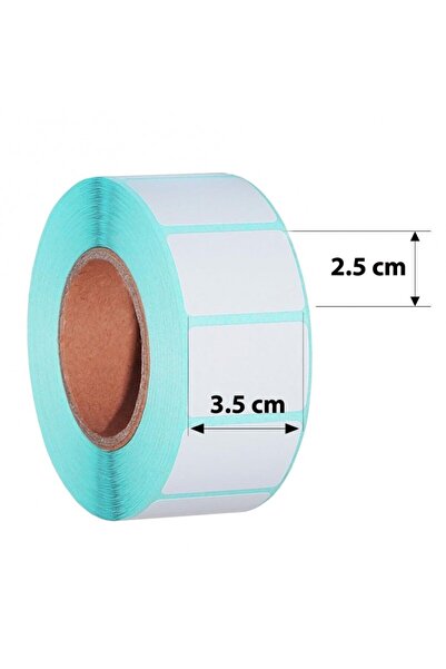 OEM Direct thermal self-adhesive labels, white, 35x25 mm, roll of 800 labels