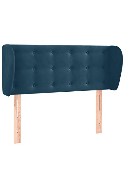 vidaxl Dark blue headboard with wings 93x23x78/88 cm textile