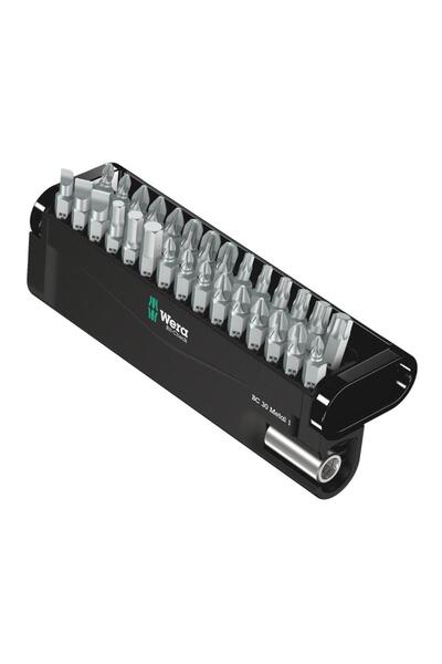 wera Bit-Check 30 Metal 1 SB Hex-Plus Bit Set, 30 Pieces with Holder