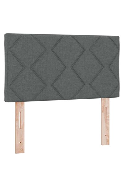 vidaxl Tăblie cap Gri închis 80 cm țesătură
