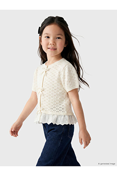 LC Waikiki Cardigan tricotat pentru fete Sparkling Choices de la Shining Store