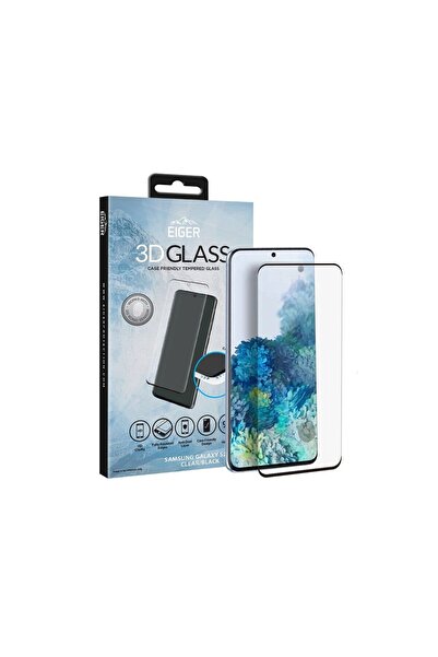 EIGER Folie de sticlă Samsung Galaxy S20 Plus compatibilă cu huse 3D, transpa...