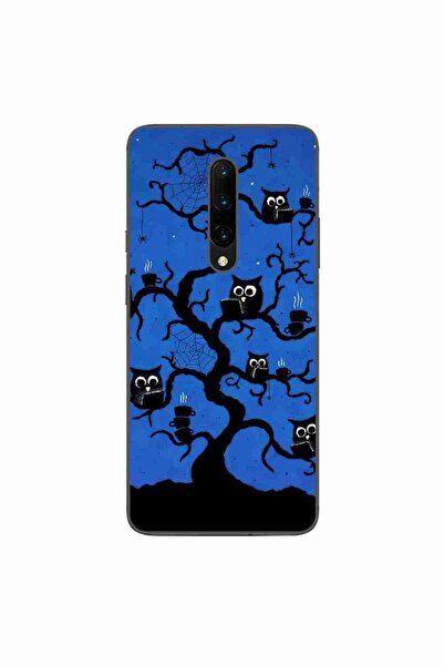 OEM Husa compatibila cu OnePlus 7 Pro Silicon Gel Tpu Model Halloween Tree Owls