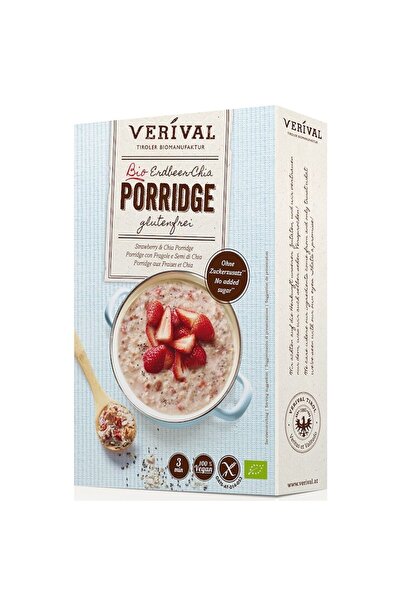 Verival Strawberry and chia porridge Bio, 350g