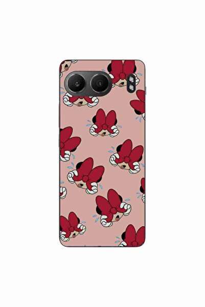 OEM Калъф, съвместим с OnePlus Nord 4, силиконов гел TPU, с десен Мини, червен.