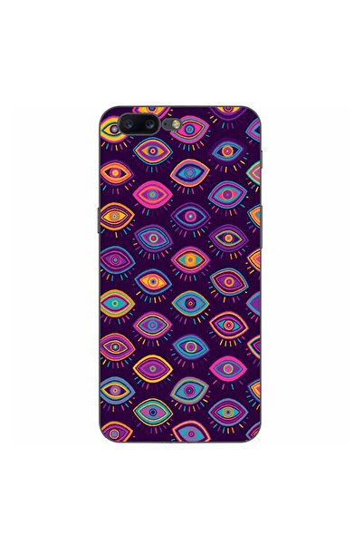 OEM Husa compatibila cu OnePlus 5 Silicon Gel Tpu Model Tribal Eyes