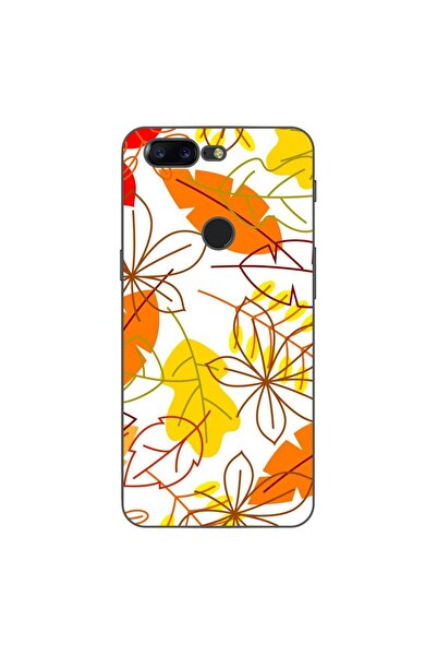 OEM Husa compatibila cu OnePlus 5T Silicon Gel Tpu Model Autumn Vivid Leaves