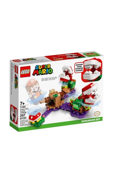 LEGO Super Mario, Set de expansiune puzzle cu Planta Piranha, Set de construc...