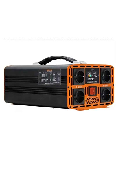 EASUN Invertor cu undă sinusoidală 12V/220V 4000W cu 4 prize, Nou, Transport ...