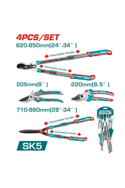 TOTAL Bahçe Seti 4 Lü THT1593401 - PH