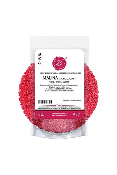 winoszarnia Freeze-dried raspberry granules – delicious fruit – 100g