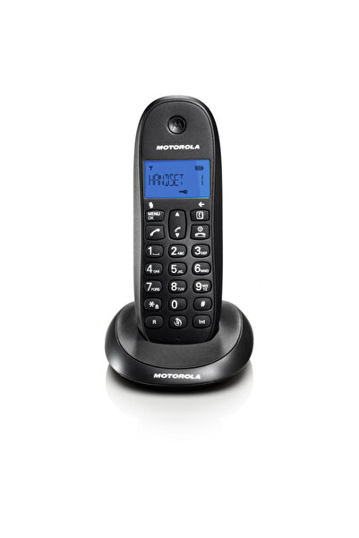 Motorola C1001CB Μαύρο (Ελληνικό Μενού) Ασύρματο τηλέφωνο