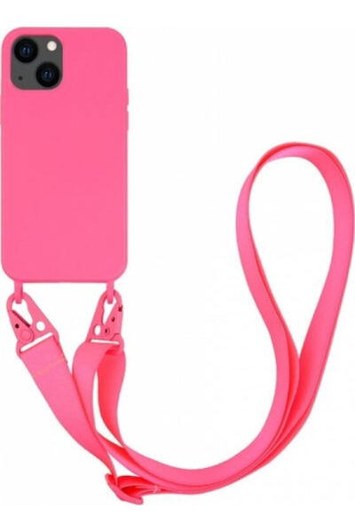 Vivanco Necklace Back Cover Silicone with Strap Pink (iPhone 13) Code: 62928