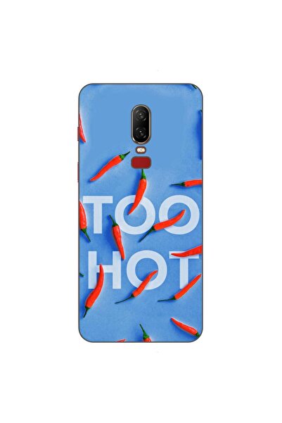 OEM Husa compatibila cu OnePlus 6 Silicon Gel Tpu Model Mesaj Too Hot