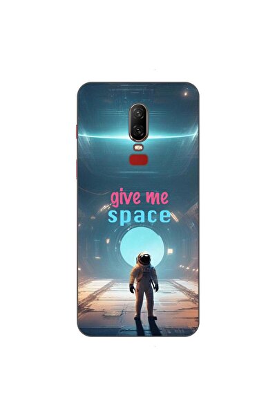 OEM Husa compatibila cu OnePlus 6 Silicon Gel Tpu Model Give Me Space