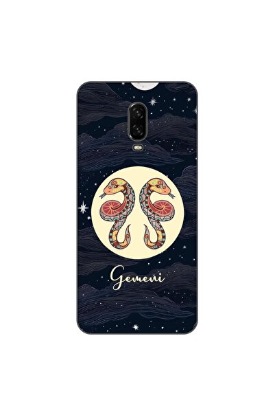 OEM Θήκη συμβατή με OnePlus 6T Σιλικόνης TPU με σχέδιο Ωροσκόπιο Δίδυμα