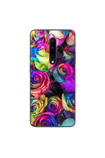 OEM Husa compatibila cu OnePlus 7 Pro Silicon Gel Tpu Model Trandafiri Colorati