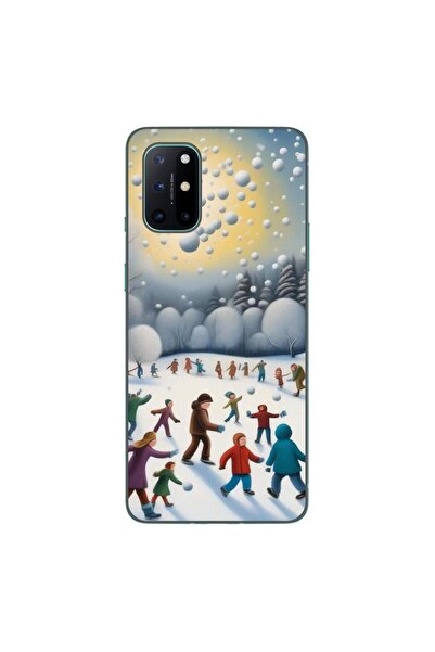 OEM Husa compatibila cu OnePlus 8T Silicon Gel Tpu Model Copii la Joaca Iarna