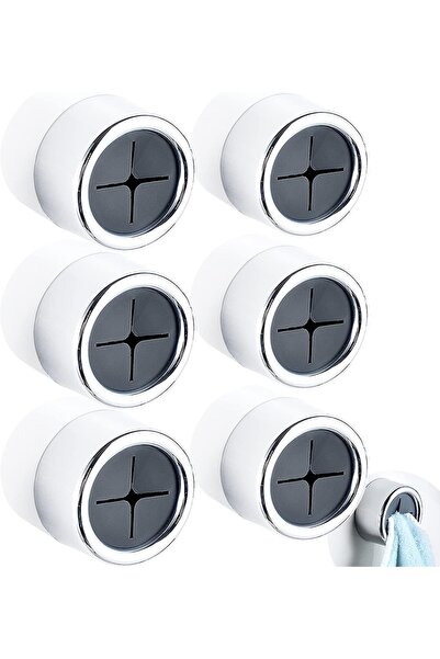 EasyLife 6PCS Strong Adhesive Wall Hook Set No Drill Towel Holder Sticky Wall...