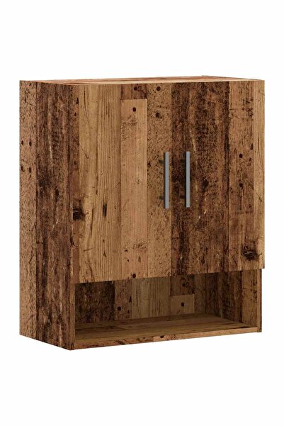 vidaxl Wall cabinet, old wood, 60x31x70 cm, composite wood