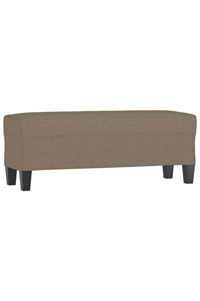 vidaxl Bancă, gri taupe, 100x35x41 cm, textil
