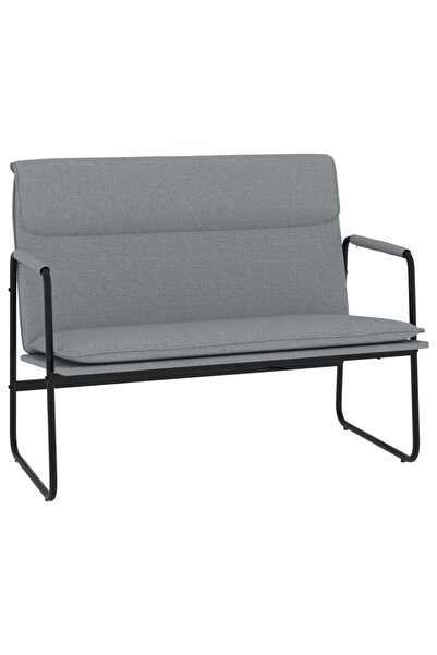 vidaxl Bancă, gri deschis, 100x64x80 cm, textil