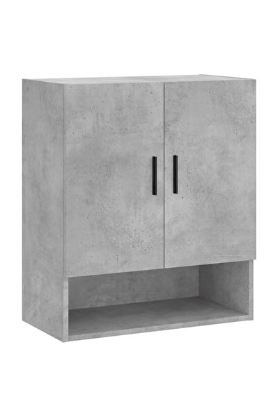 vidaxl Wall cabinet, concrete gray, 60x31x70 cm, composite wood