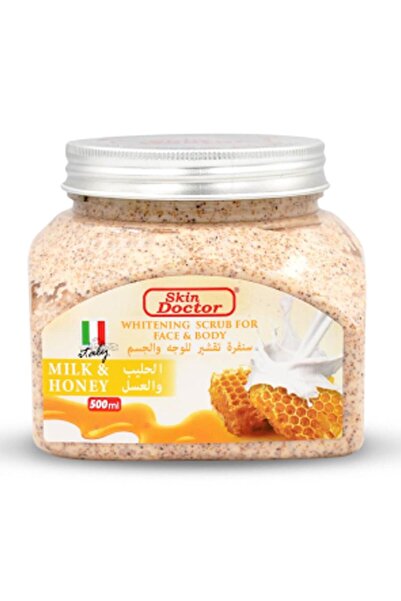 Skin Doctor Milk & Honey Whitening Scrub for Face & Body (500g)