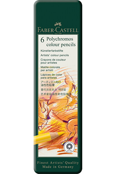 Faber Castell Ξυλομπογιές 6 Χρωμάτων Polychromos Faber-Castell