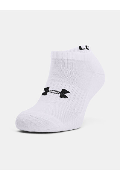 Under Armour Șosete Core No Show, pachet de 3, albe