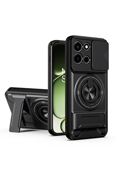 sscase Sliding Camshield Σκληρή Θήκη με Δαχτυλίδι και Stand Black (OnePlus No...