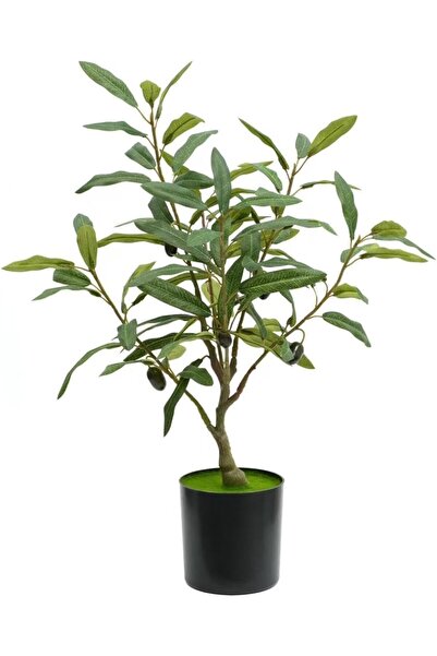 Arabest Artificial Olive Tree,Lifelike,Natural Wood Trunk,Faux Fruits,50cm,Mo...