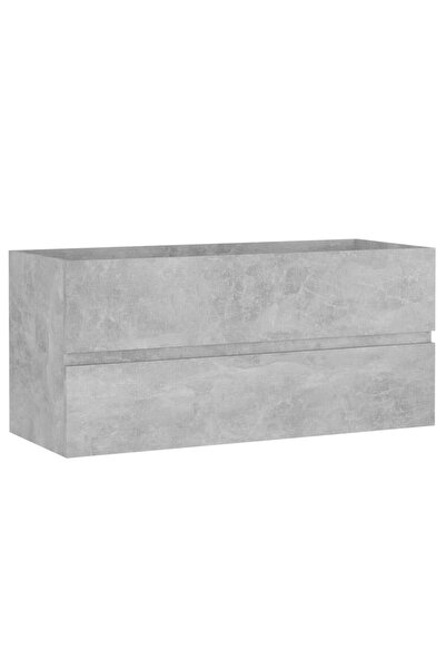 vidaxl Sink cabinet, concrete grey, 100x38.5x45 cm, chipboard