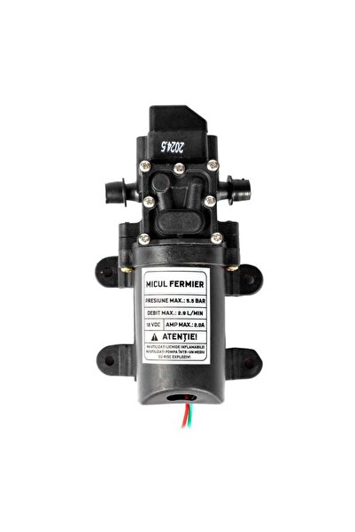 micul fermier Pompă de apă cu presostat, 12 V, 2.2 Ah, 5.5 bar, pentru rulote...