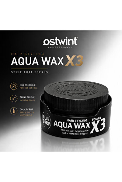 BLUE DROP Ceară de păr Aqua x3 - 150ml