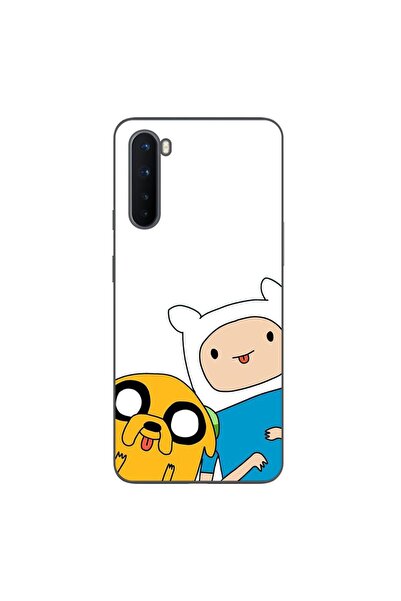 OEM Husa compatibila cu OnePlus Nord Silicon Gel Tpu Model Finn and Jake Tongues