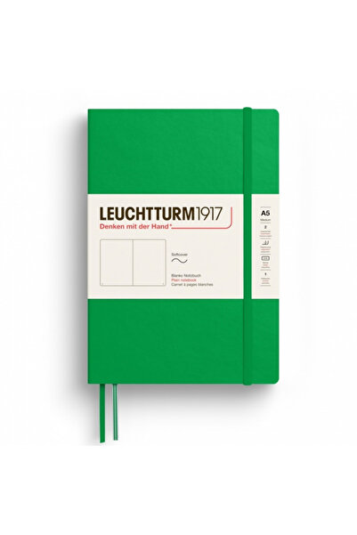 Leuchtturm Caiet A5 cu copertă flexibilă din vellum, verde primăvară