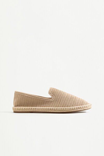 LEFTIES Jüt görünümlü tığ işi espadril