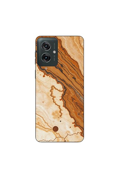 OEM Husa compatibila cu Motorola Moto G55 Silicon Gel Tpu Model Caramel Marbl...