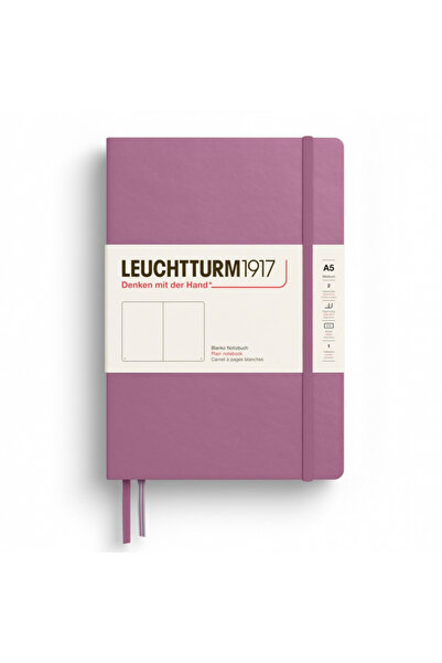 Leuchtturm Caiet A5 cu copertă rigidă din vellum, roz prăfuit